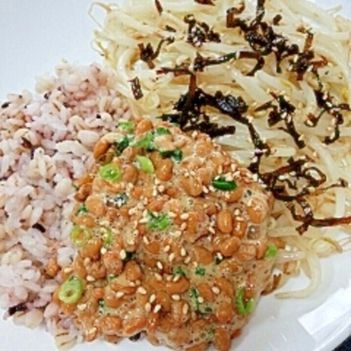 ダイエットに☆もやし納豆ご飯♪